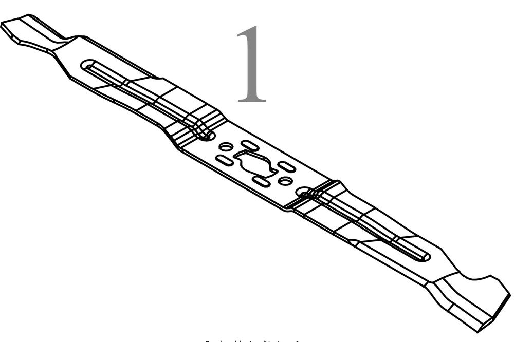 Blade Diagram and Parts List for SCP21E (18AEB9C5B10)(2022) Cub Cadet Lawn Mower